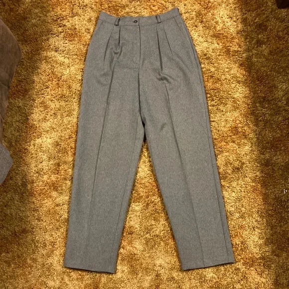 Briggs New York | Pants & Jumpsuits | Briggs New York Womens Button Up Dark  Gray Dress Pants With Pockets Size | Poshmark